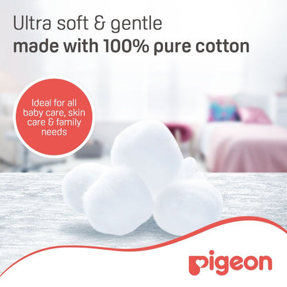 Pigeon Soft & Gentle Cotton Balls, 100 Pieces