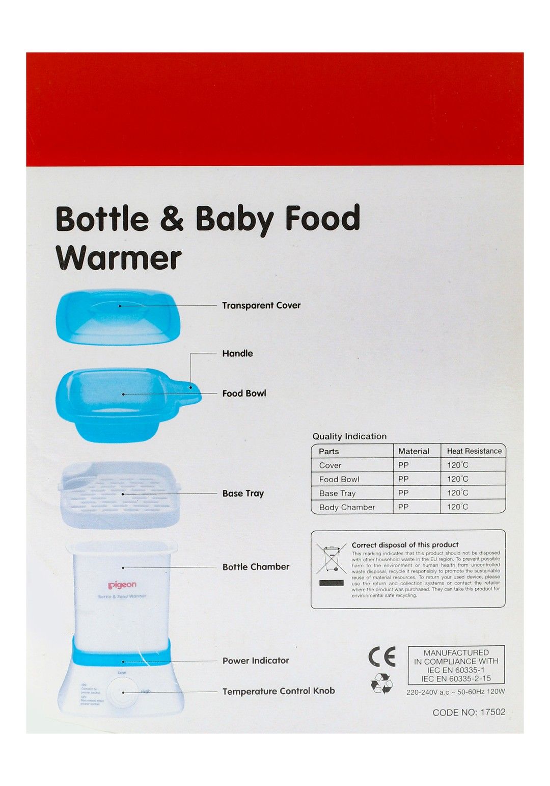 Pigeon Bottle & Baby Food Warmer, 1 Piece