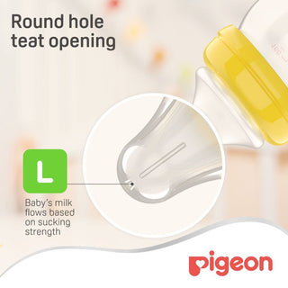 Pigeon SofTouch Peristaltic Plus Anti-Colic Large Silicone Y-Cut Nipples (6+ Months), 2 Pieces