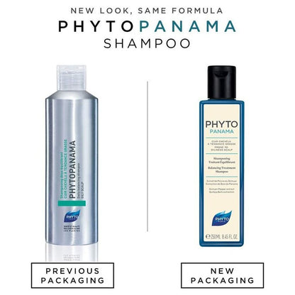 Phyto Paris Panama Balancing Treatment Shampoo with Sichuan Pepper & Quillaja Bark Extracts for Oily Scalp, 250ml