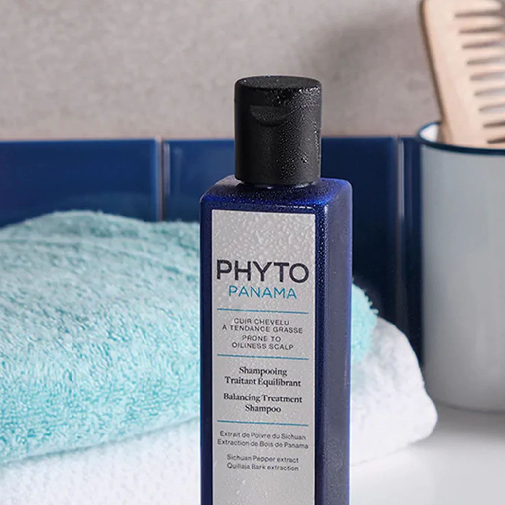 Phyto Paris Panama Balancing Treatment Shampoo with Sichuan Pepper & Quillaja Bark Extracts for Oily Scalp, 250ml