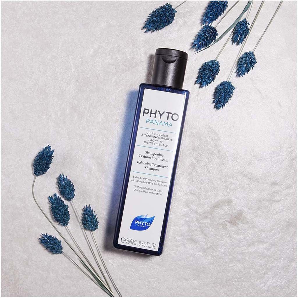 Phyto Paris Panama Balancing Treatment Shampoo with Sichuan Pepper & Quillaja Bark Extracts for Oily Scalp, 250ml