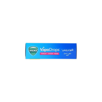Vicks Vapo Drops Lozenges Berry & Menthol Flavor for Cough, Blocked Nose & Sore Throat, 36 Pieces - Makkah Pharmacy