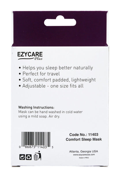 Ezycare Plus Travel Comfort Sleep Mask, 1 Piece - Makkah Pharmacy