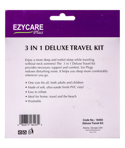 Ezycare Plus 3in1 Deluxe Travel Kit, 1 Pack - Makkah Pharmacy