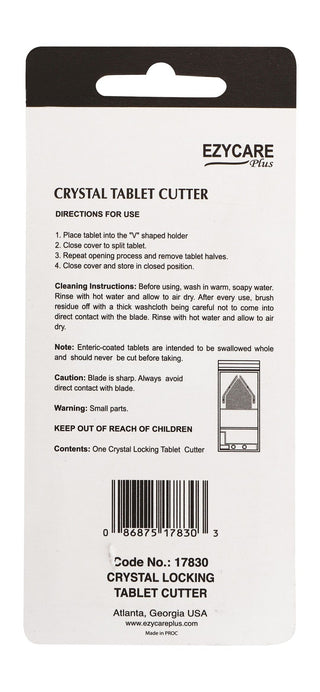 Ezycare Plus Crystal Blue & White Tablet Cutter, 1 Piece - Makkah Pharmacy