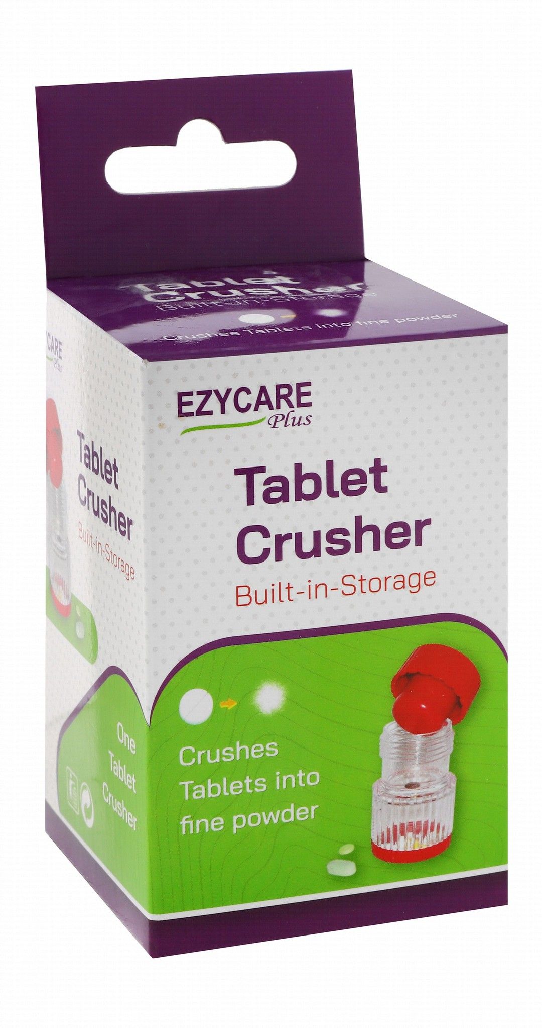 Ezycare Red Tablet Crusher, 1 Piece - Makkah Pharmacy