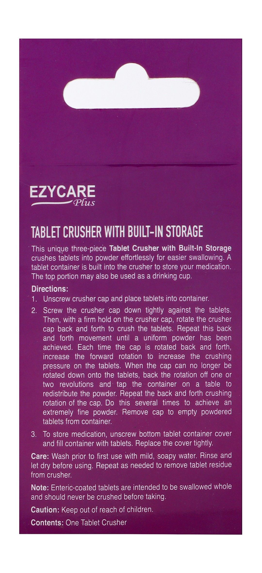 Ezycare Red Tablet Crusher, 1 Piece - Makkah Pharmacy