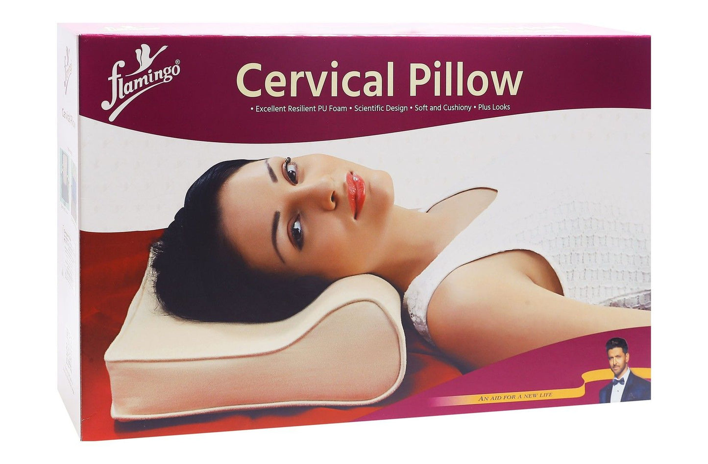 Flamingo Regular Cervical Pillow, 1 Piece - Makkah Pharmacy