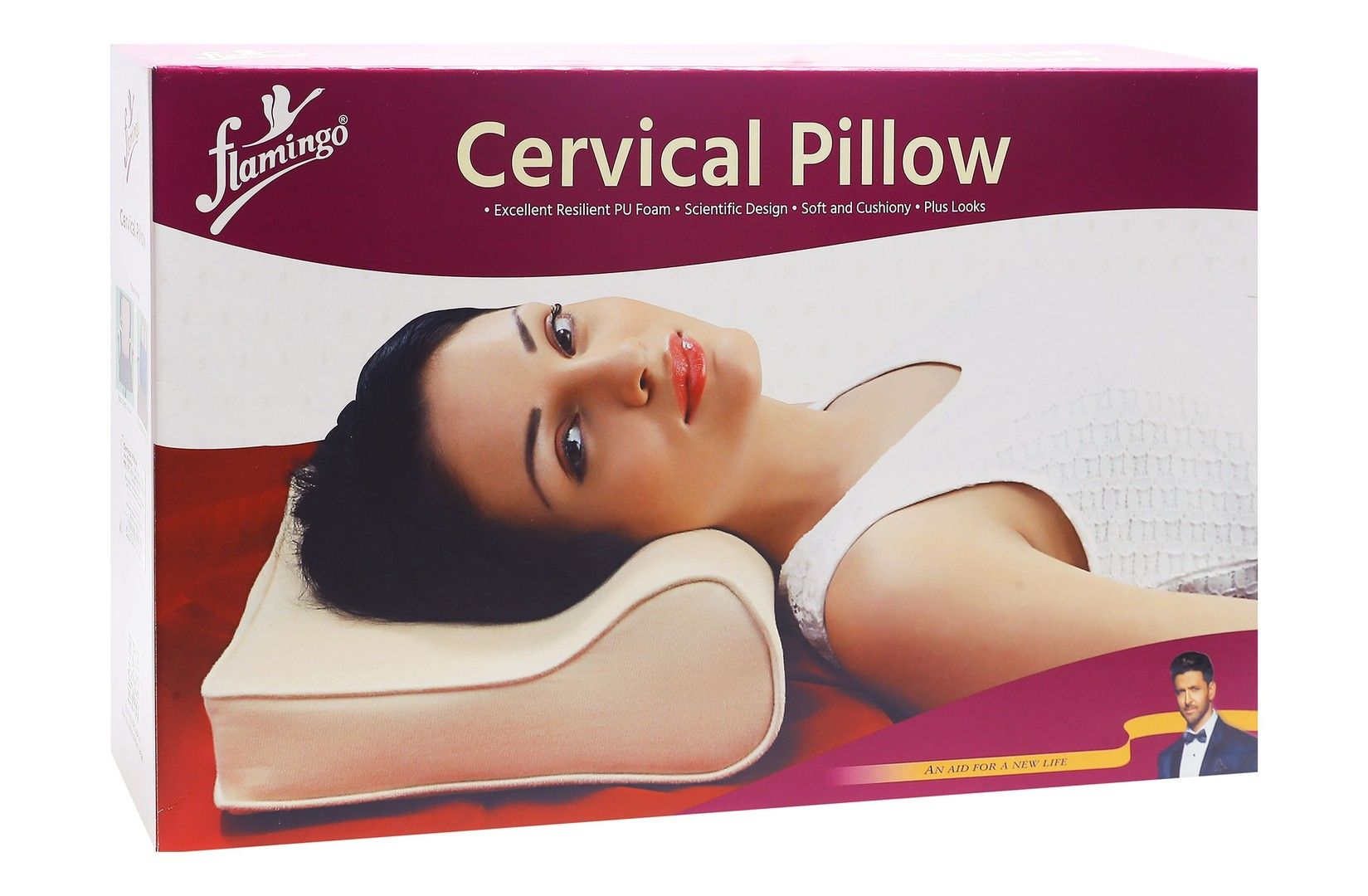 Flamingo Regular Cervical Pillow, 1 Piece - Makkah Pharmacy