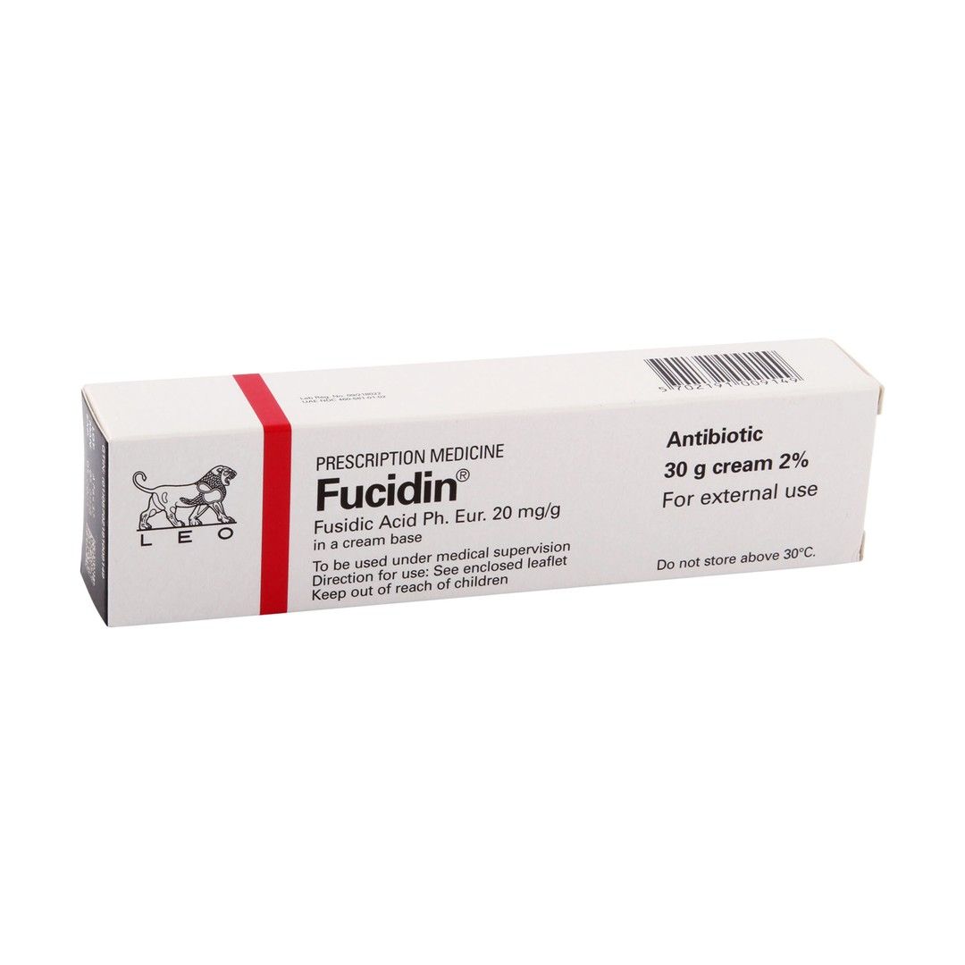 Fucidin 2% Fusidic Acid Antibiotic Cream, 30g