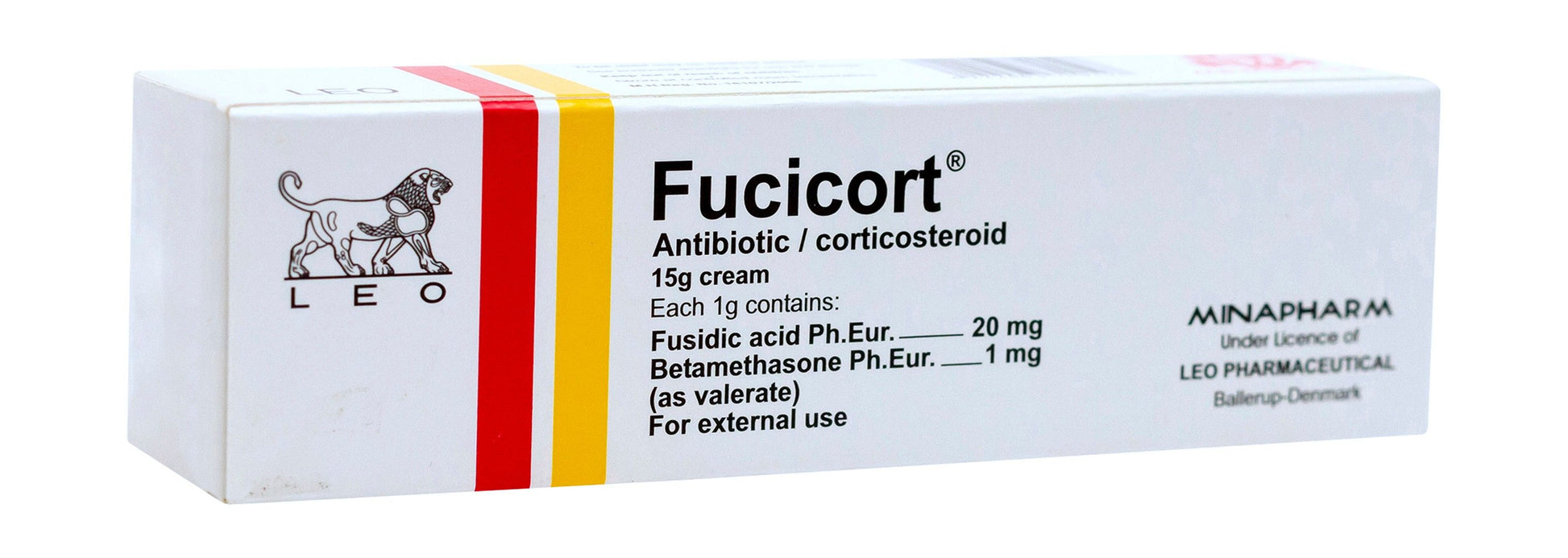 Fucicort 20mg Fusidic Acid & 1mg Betamethasone Antibiotic Cream, 15g