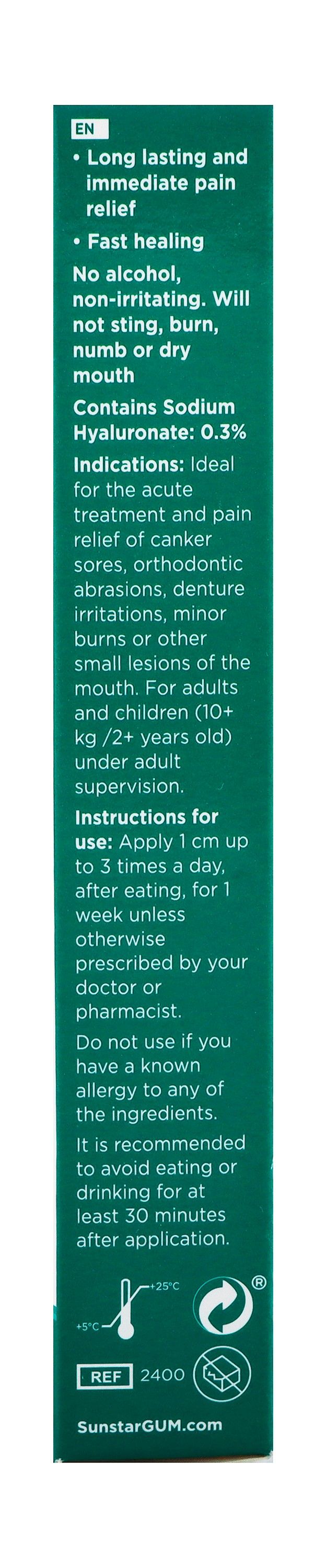 GUM Afta Clear Pain Relieving Oral Gel, 10ml - Makkah Pharmacy