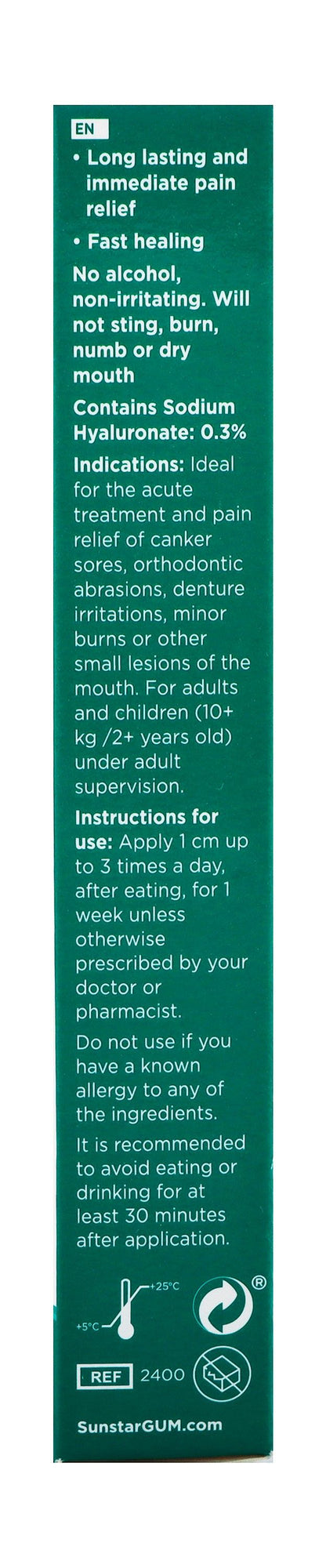 GUM Afta Clear Pain Relieving Oral Gel, 10ml - Makkah Pharmacy