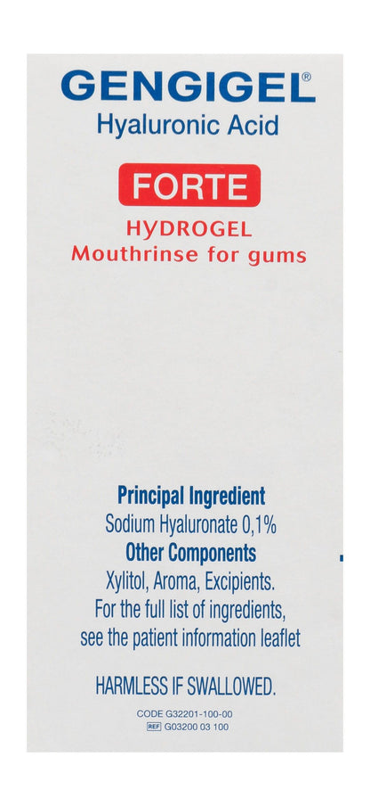 Gengigel Forte Hydrogel Mouthrinse with Hyaluronic Acid for Gums, 100ml - Makkah Pharmacy
