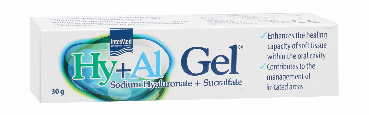 Hy+Al Oral Gel with Sodium Hyaluronate & Sucralfate for Soft Tissue Healing, 30g - Makkah Pharmacy
