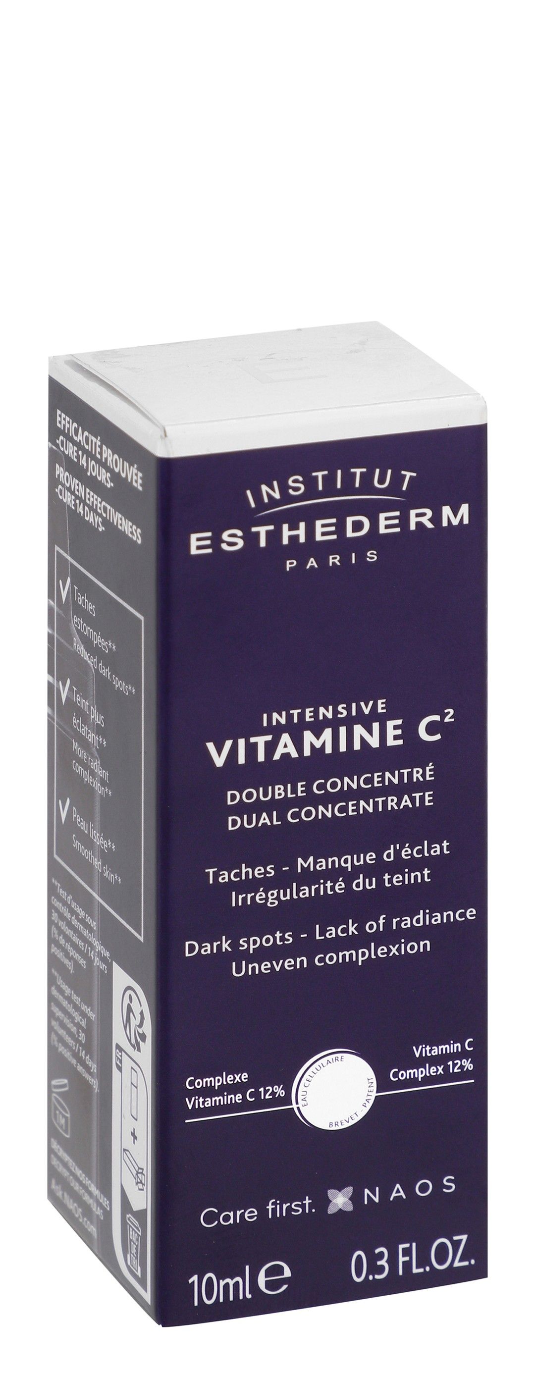 Esthederm Radiating & Anti-Dark Spots Intensive Dual Concentrate Face Serum with Vitamin C for Uneven Complexion, 10ml - Makkah Pharmacy