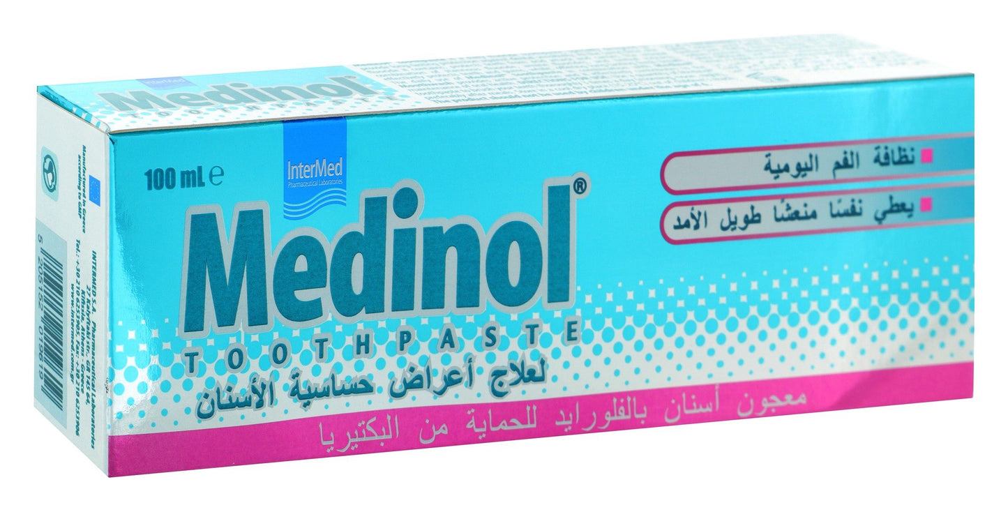 Medinol Toothpaste with Fluoride, 100ml - Makkah Pharmacy