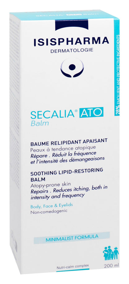 Isispharma Secalia Ato Soothing, Lipid Restoring & Repairing Face, Body & Eyelid Balm for Atopy-Prone Skin (0+ Months), 200ml - Makkah Pharmacy