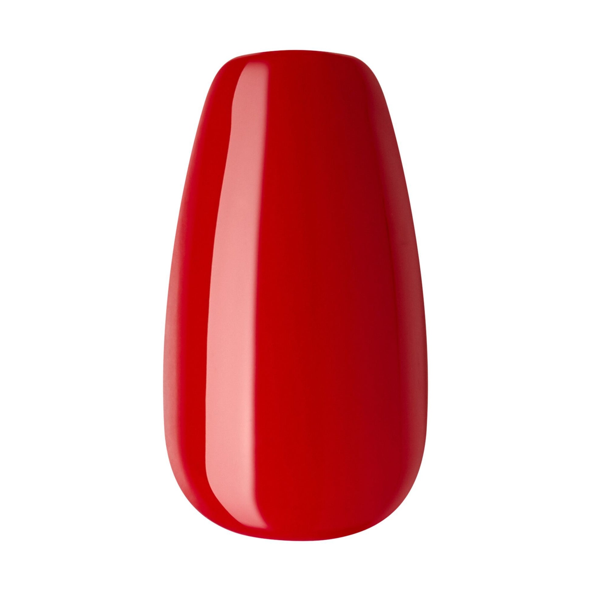 ImPRESS Color Medium Red Coffin Shaped Press-On Manicure Nails Reddy Or Not 510, 1 Pack - Makkah Pharmacy