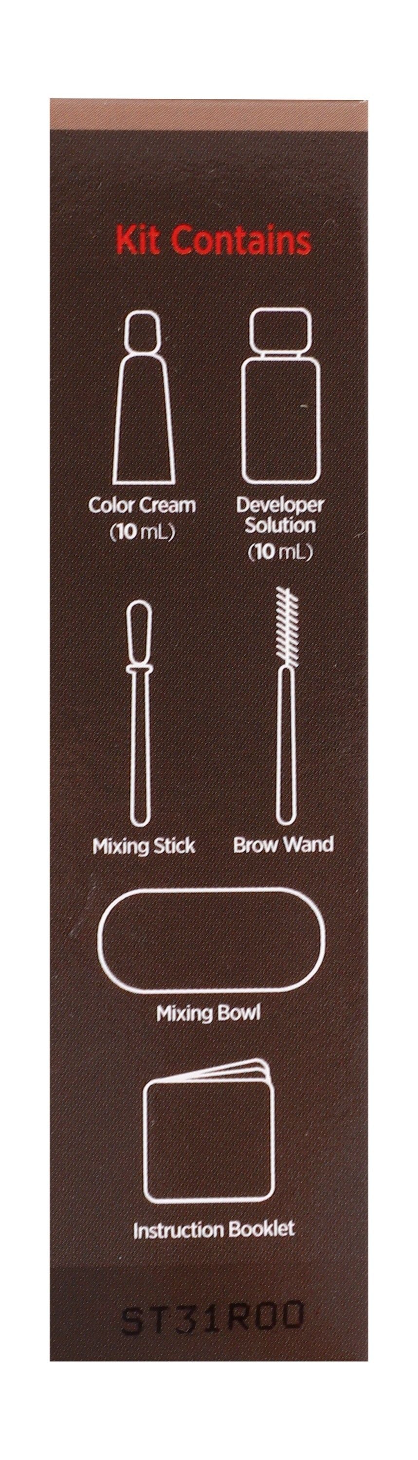 Kiss Custom Color Brow Tint Kit Brown, 1 Pack - Makkah Pharmacy
