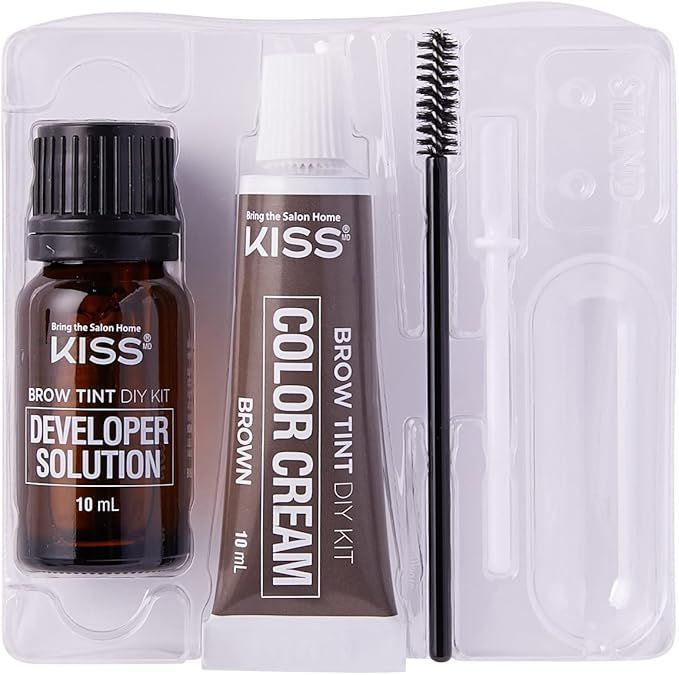 Kiss Custom Color Brow Tint Kit Brown, 1 Pack - Makkah Pharmacy