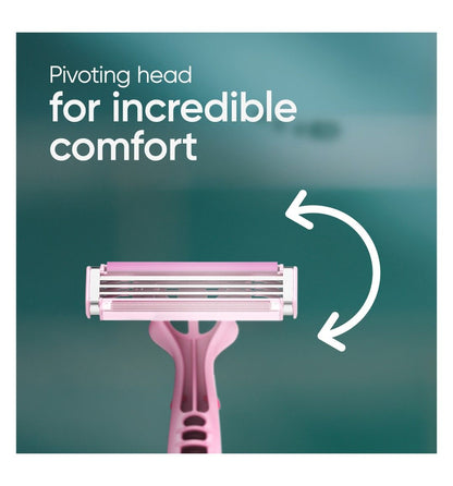 Gillette Simply Venus 3 Blade Disposable Razors, 4 Pieces - Makkah Pharmacy