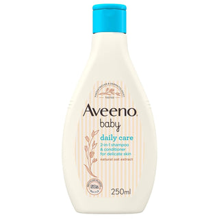 Aveeno Baby Daily Care 2-in1 Shampoo & Conditioner for Delicate Skin, 250ml - Makkah Pharmacy