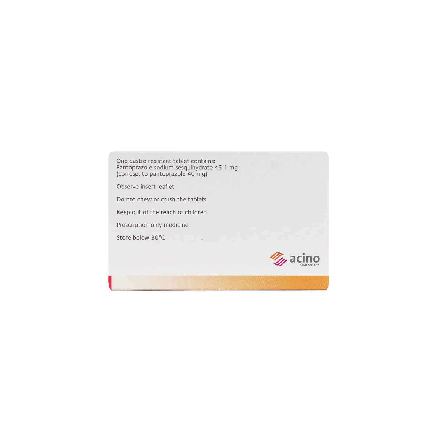 Pantozol 40 mg 30 Tablets