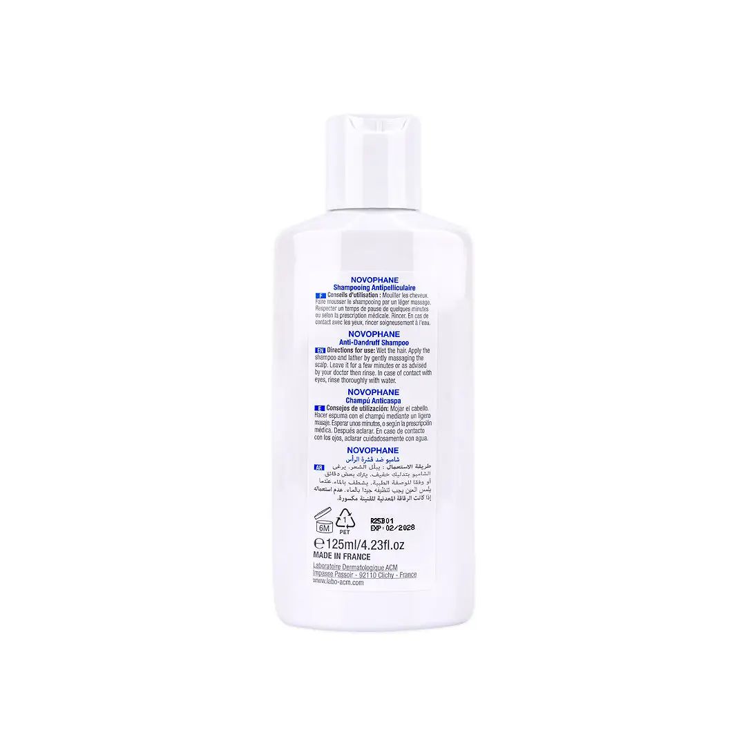 ACM Novophane K Anti-Dandruff Shampoo, 125ml - Makkah Pharmacy