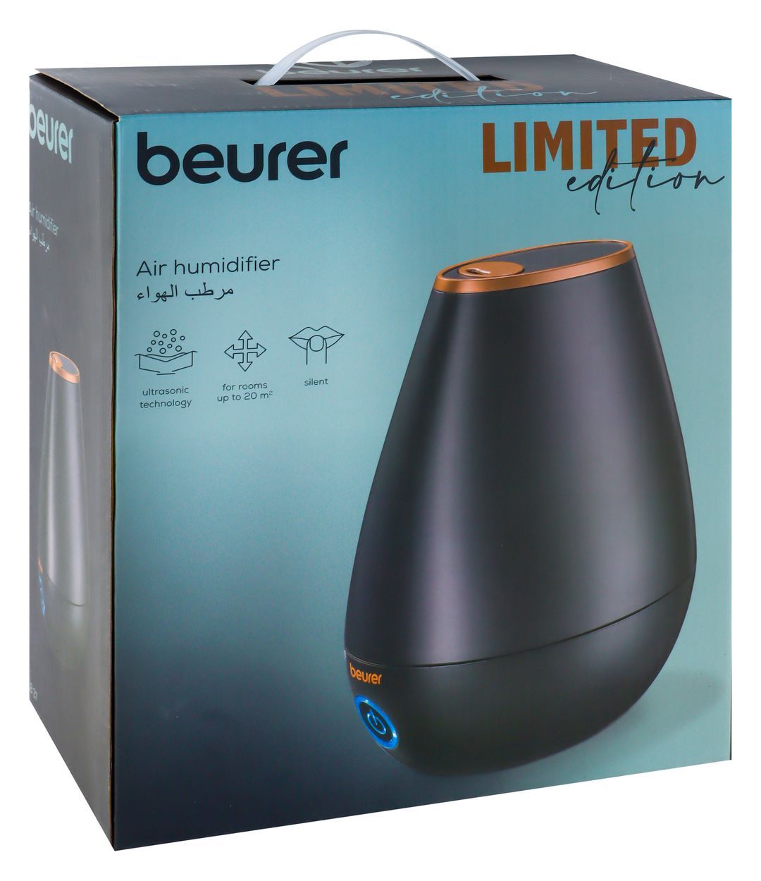 Beurer Black & Gold Ultrasonic Air Humidifier - Makkah Pharmacy