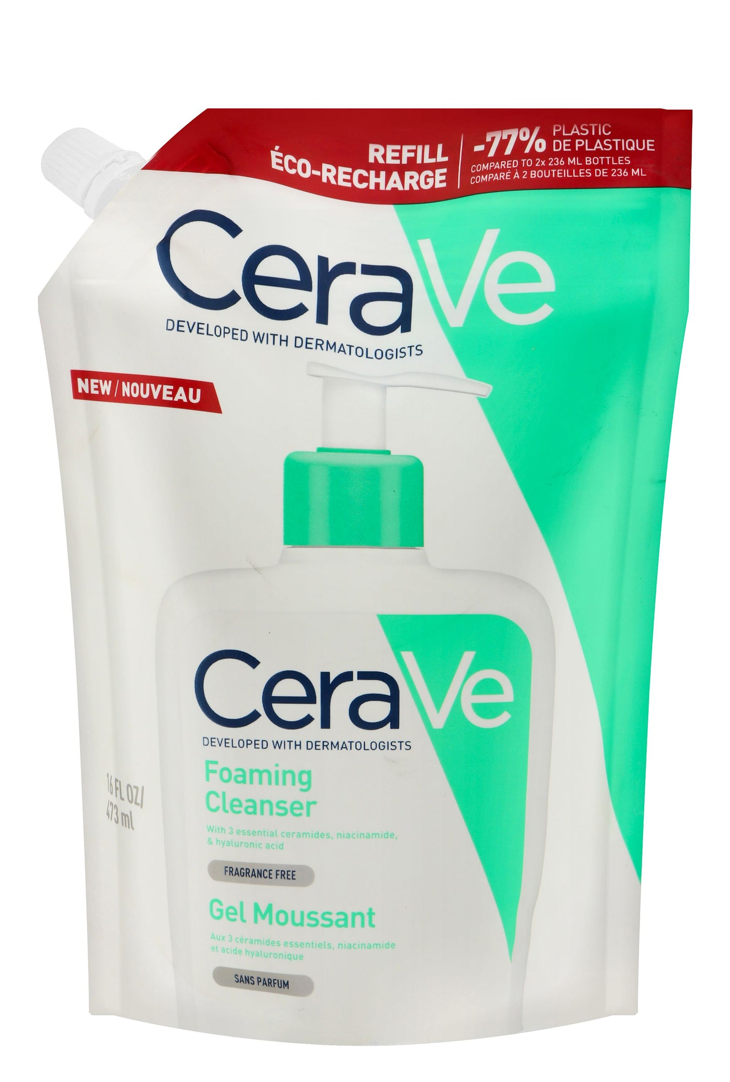 CeraVe Hypoallergenic Foaming Facial Cleanser, 473ml - Makkah Pharmacy