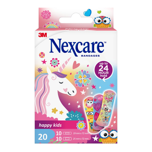 Nexcare Happy Kids Plasters Magic Assorted N3-20-2G, 20 Pieces - Makkah Pharmacy