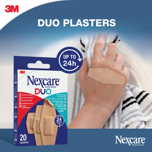 Nexcare Duo Assorted Bandages, 20 Pieces - Makkah Pharmacy