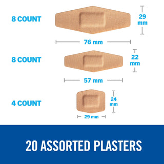 Nexcare Duo Assorted Bandages, 20 Pieces - Makkah Pharmacy