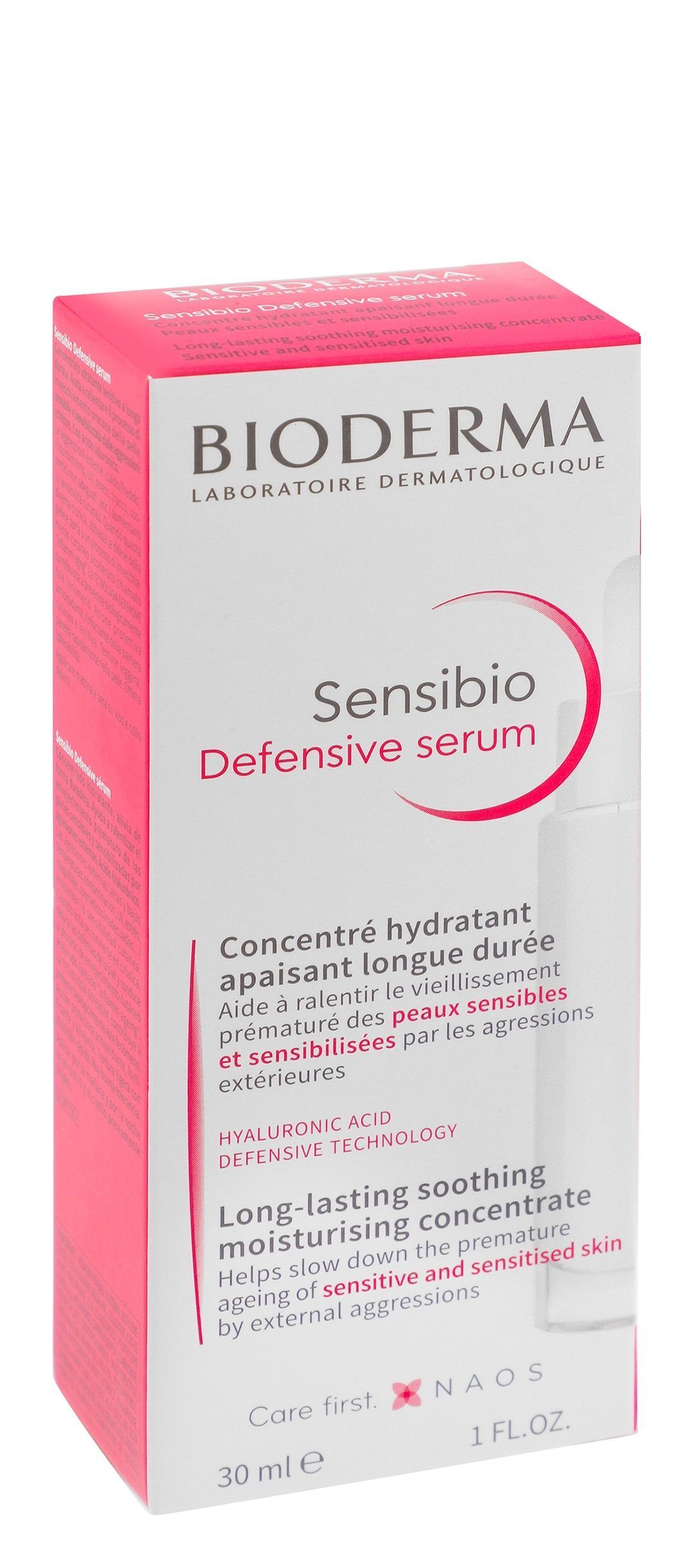 Bioderma Sensibio Defensive Non-Greasy Soothing & Moisturising Face Serum with Hyaluronic Acid for Sensitive & Sensitised Skin, 30ml - Makkah Pharmacy