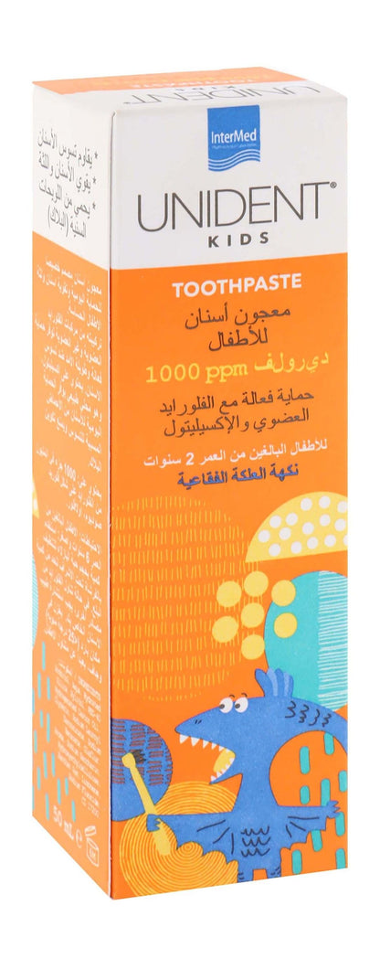 Unident Kids Bubblegum Toothpaste, 50ml - Makkah Pharmacy