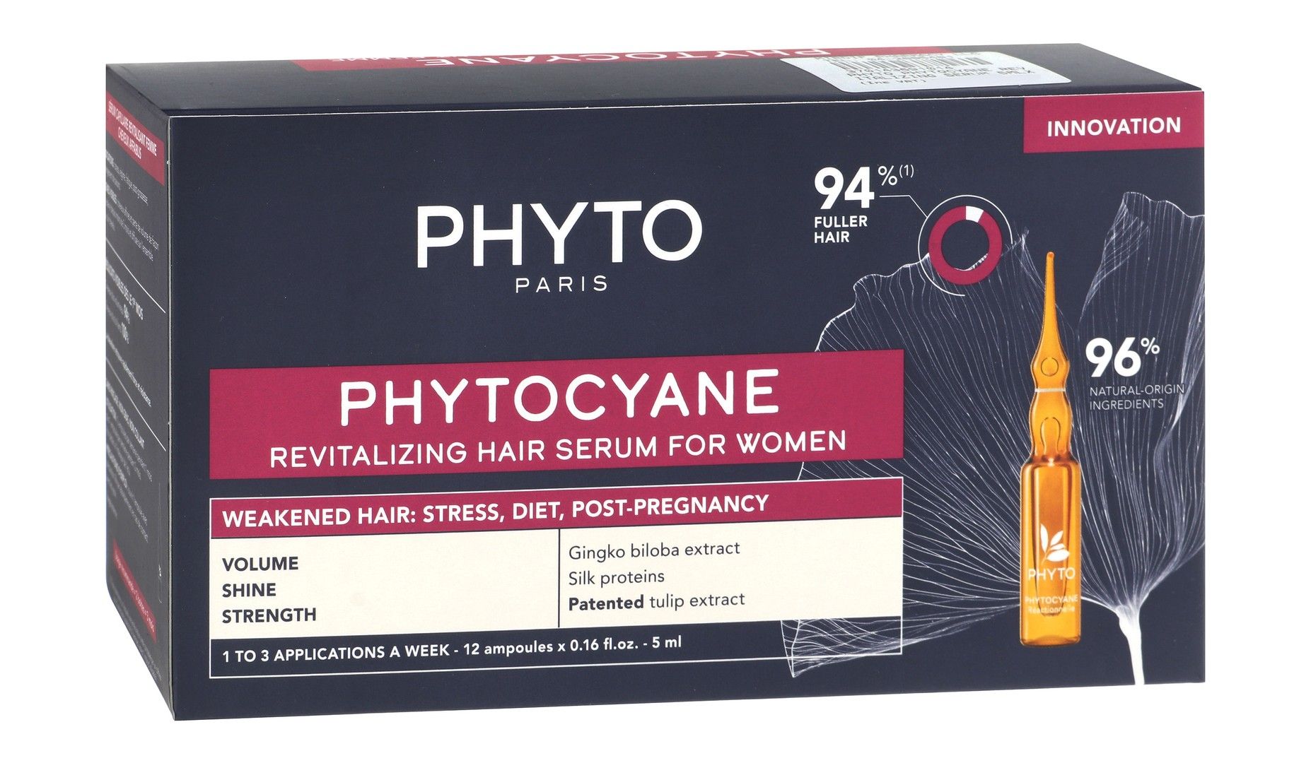 Phyto Phytocyane Anti Hair Loss Reactional Treatment Ampoules, 12x5ml - Makkah Pharmacy