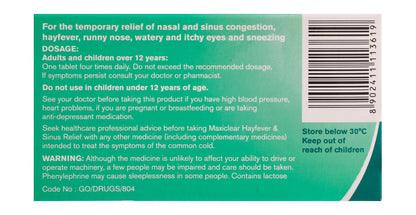 Maxiclear Hayfever Sinus Relief 30 Tablets