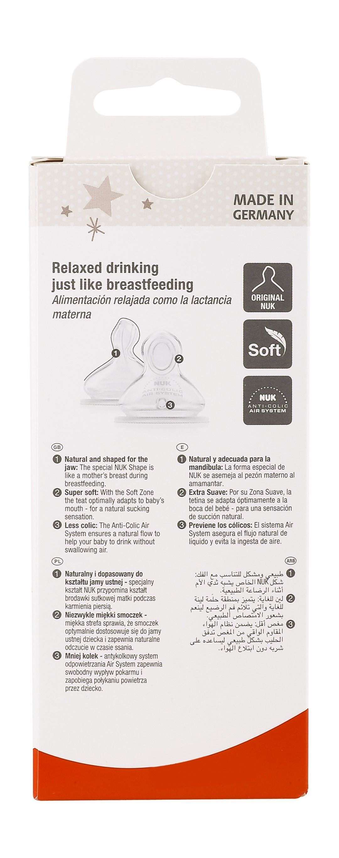 Nuk Plastic Baby Bottle with Silicone Teat - Pink 150ml - Makkah Pharmacy