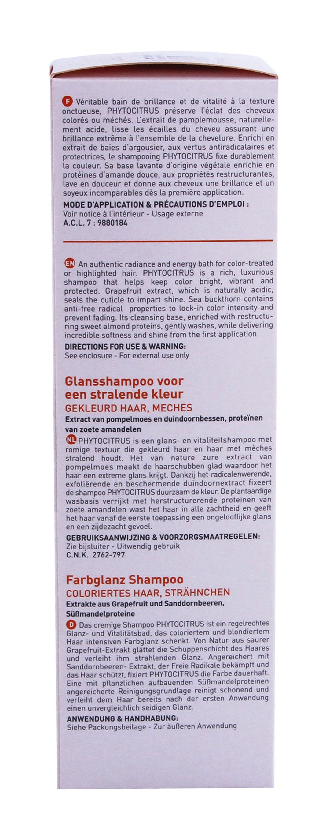 Phyto Paris Phytocitrus Radiance Shampoo for Color-Treated & Highlighted Hair, 200ml