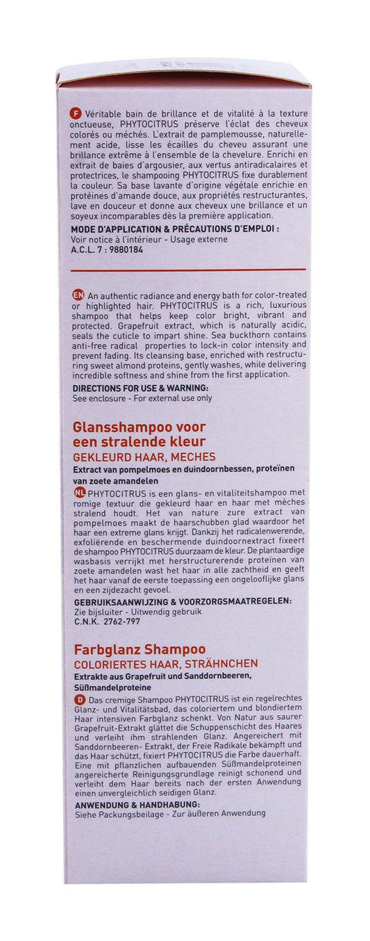 Phyto Paris Phytocitrus Radiance Shampoo for Color-Treated & Highlighted Hair, 200ml