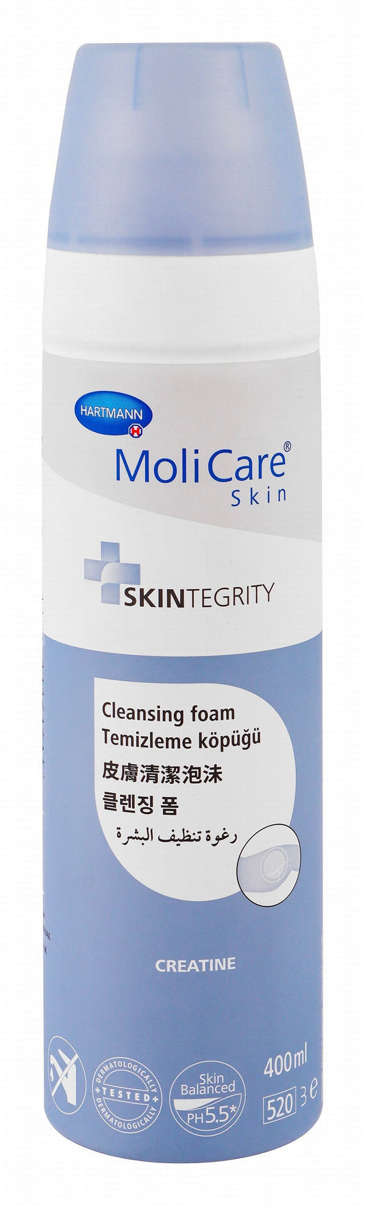 Hartmann Moli Care Cleansing Foam with Creatine for Genital & Perineal Area, 400ml - Makkah Pharmacy