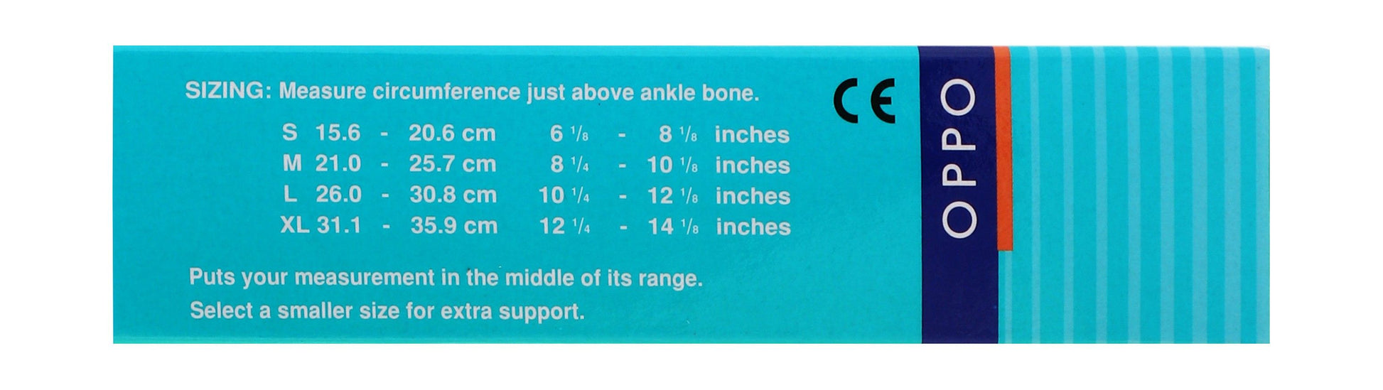 Oppo 1009 XL Beige Neoprene Ankle Support with Elastic Strap (31.1-35.9cm), 1 Piece - Makkah Pharmacy