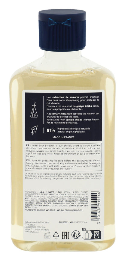 Phyto Paris Invigorating Shampoo with Phytocyane & Gingko Biloba Extract, 250ml - Makkah Pharmacy