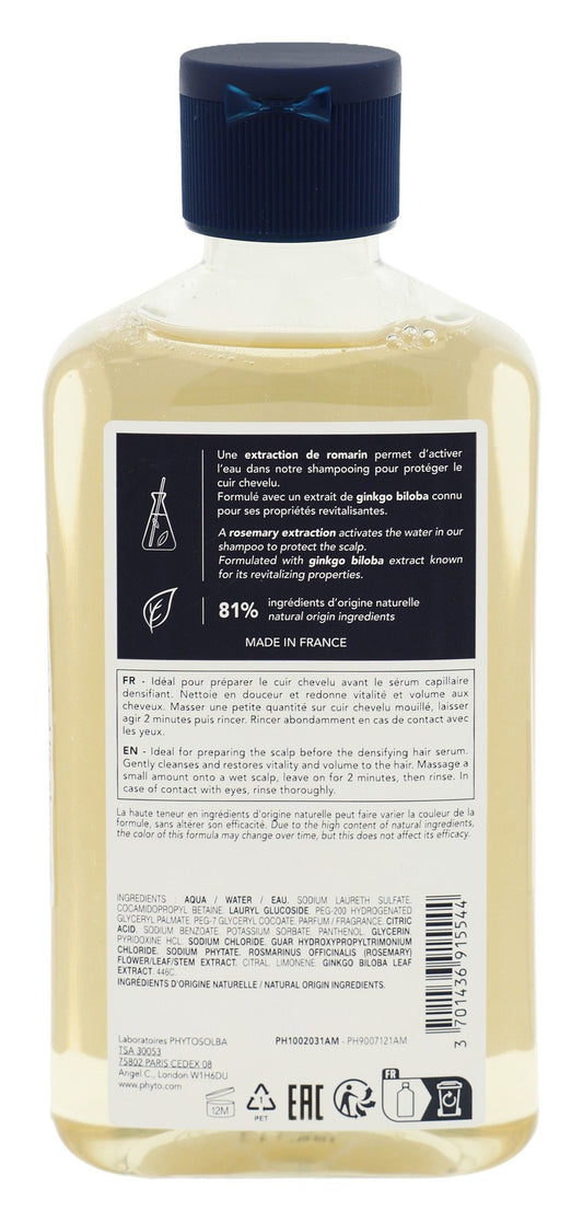 Phyto Paris Invigorating Shampoo with Phytocyane & Gingko Biloba Extract, 250ml - Makkah Pharmacy
