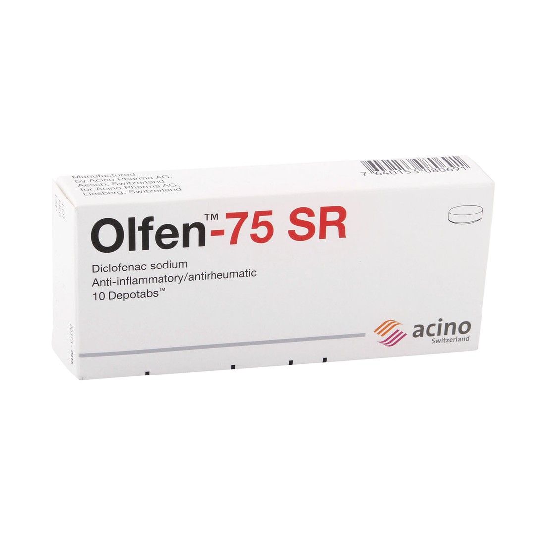 Olfen SR 75mg Diclofenac Sodium Anti-Inflammatory & Antirheumatic, 10 Tablets - Makkah Pharmacy