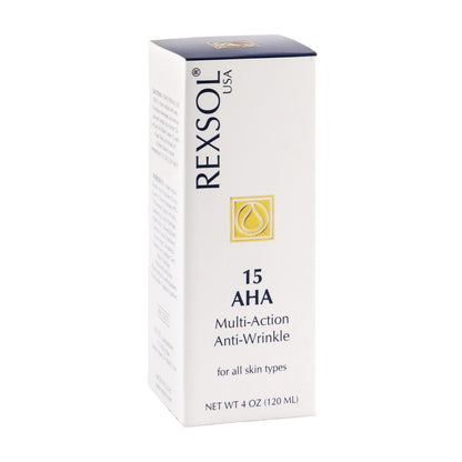 Rexsol 15 AHA Multi-Action Anti-Wrinkle Face Cream for All Skin Types, 120ml - Makkah Pharmacy