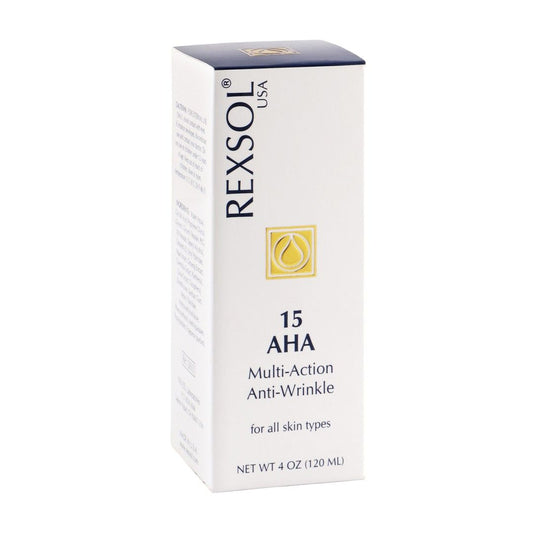 Rexsol 15 AHA Multi-Action Anti-Wrinkle Face Cream for All Skin Types, 120ml - Makkah Pharmacy