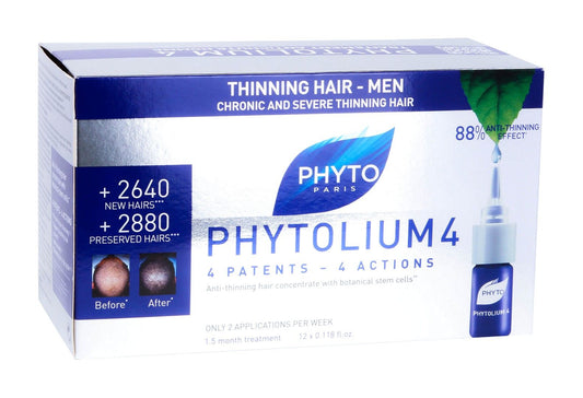 Phyto Paris Phytolium4 Anti-Thinning Hair Concentrate for Men, 12x3.5ml
